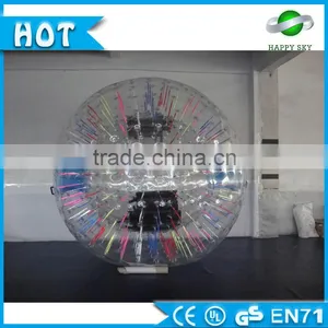 2016 HappySky 100% PTU/ PVC Inflatable LED Human Sized Hamster Ball, Zorb Ball, Human Hamster Ball for Sale Quality Choice thumbnail-5