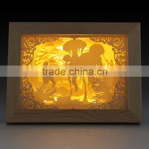 Led 10inch Ghost Shadow Frame Light Led Gift 10inch Led Digital Photo Frame Light thumbnail-4