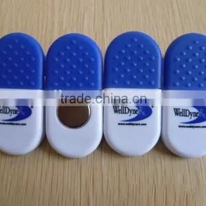 Plastic Capsule Shape Magnetic Clip, Plastic Power Clip, Promotional Magnetic Power Clip, PTMC046 thumbnail-1