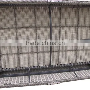 LOW PRICE ALUMINIUM THREE SEAT CHAIR FURNITURE RATTAN thumbnail-4