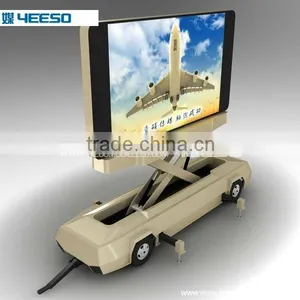 YES-T12 Outdoor Mobile LED Advertising Trailer thumbnail-1