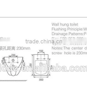 Wall Hung Toilet for Bathroom thumbnail-2