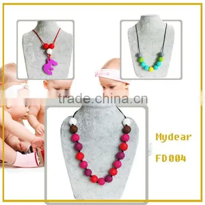 Nursing Bead Jewelry/Food-safe Silicone Chewable Baby Teething Necklace Mom Fashion Bubs Enjoy thumbnail-1