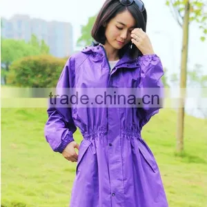 Fashion Slim Elegant Hoodie Raincoats for Women thumbnail-2
