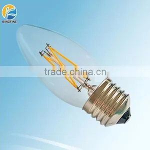 Clear Glass Body Material E27 4W 400LM 80Ra C35 Filament LED Candle Bulb thumbnail-1