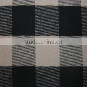 Plaid Brushed CVC Yarn Dyed Shirting Fabric thumbnail-2