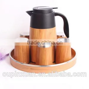 Nature Bamboo Coffee Pot With Seamless Steel,bamboo Drinkware thumbnail-2