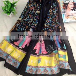 2015 New Design Pure Plain Pink Solid Color Lamb Wool Scarf With Fringe thumbnail-1
