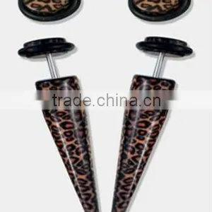 Leopard Fake Ear Taper thumbnail-1