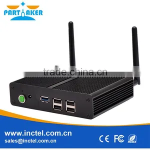 Wholesale High Quality Support 1*Mini PCIE Msata SSD Fanless Mini Pc With Intel I7 thumbnail-1