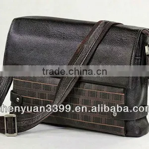 2016 New Design Briefcase Retro Style Shoulder Bag Men's Genuine Leather Bag thumbnail-3