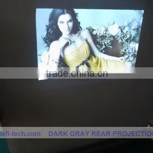 High-quality and Low-cost Holographic Transparent Film , Transparent Holographic Projection Film,Dark Grey Rear Projection Film thumbnail-1