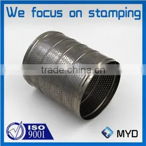 High Precision Welded Mesh Plate Cylinder Perforated Stainless Steel Part thumbnail-2