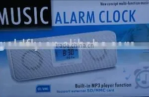 Music Alarm Clock Speaker With Built in MP3 Player Function Support SD/MMC Card (GF-TAF-34) (mp3 Speaker/mini Speaker/portable) thumbnail-1