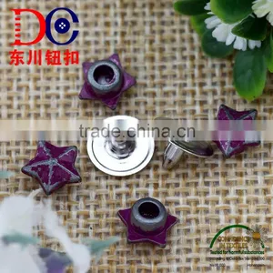 Nickle Free Fashion Custom Star Shape Metal Jean Rivet for Leather thumbnail-5