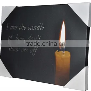 Candle Lighted Led Canvas Wall Art thumbnail-2