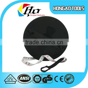 50M 165FEET Round Black ABS Case Fiber Measure Tape Brand Measuring Tape Quality Choice thumbnail-2