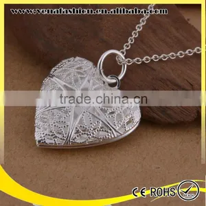 Plated 925 Silver Solid Blank Photo Pendant thumbnail-5