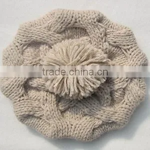 Trade Assurance Cheap Acrylic Custom Knitted Pom Beanie Hat thumbnail-3