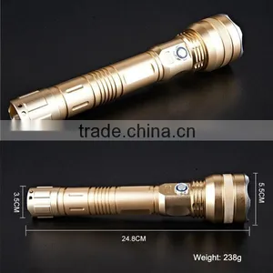 Aluminium Police Led Flashlight With USB Charger thumbnail-5