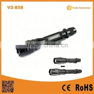 Hot Sale V2-858 18650 Battery Rechargeable Long Distance Torch Xm-l T6 Aluminum Led Camping Light thumbnail-1