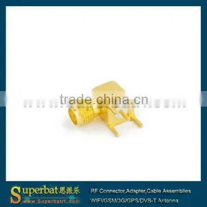 SMA Thru Hole Jack Right Angle PCB Mount Short Version Connector for Camera thumbnail-1