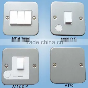 A014 A060 A112 A170 Pressed Satin Chrome Wall Switch thumbnail-1
