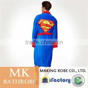 Superman-DC Comics Fluffy Blue Bathrobe thumbnail-2