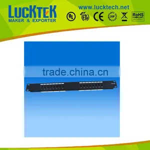 Cat5E UTP 16 Port Voice Patch Panel,19'' 1U Network Patch Panel thumbnail-1