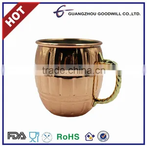 500ml Stainless Steel Gold/copper Plated Moscow Mule Copper Bear Mug thumbnail-1