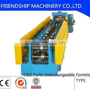 Quick Interchangeable CZ Purlin Roll Forming Machine thumbnail-1