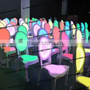 Hot Banquet LED Illuminated Wooden and Acrylic Stackable Chairs thumbnail-1