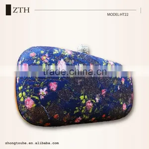 Wholesale Print Fabric Fashion Evening Bag thumbnail-2