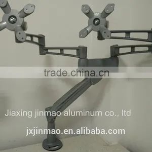 Spring-assisted Desk Monitor Arms Durable Aluminum Monitor Arm Bracket thumbnail-2