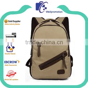 Wholesale Teenagers Canvas School Bag in Backpack thumbnail-2