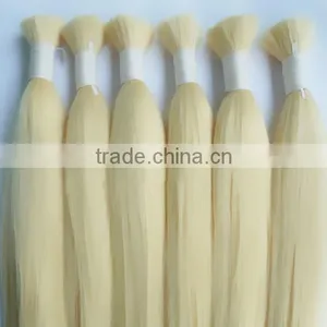 Wholesale 24inch Good Remy Blonde Human Hair Bulk thumbnail-5