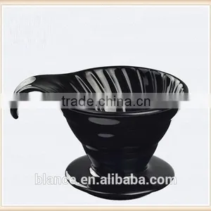 2-4 Cups Use Porcelain Coffee Dripper Spiral Design thumbnail-5