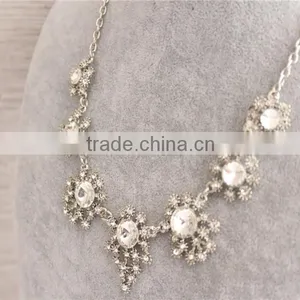 2016 Fashion Jewelry Statement Necklace , White Gold Necklace Wholesale thumbnail-5