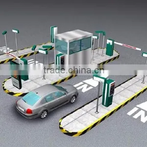 One Entrance and One Exit Intelligent Barcode&RFID Car Parking System With Affordable Price thumbnail-1