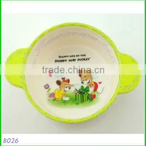 18OZ Plastic Bowl With Handles , Children Round Bowl thumbnail-1