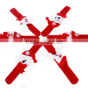 Santa Clause Led Light Slap Bracelets Christmas Ornament thumbnail-3