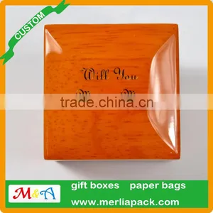 Hand Carved Keepsake Box Vintage Organizer Store Beech Solid Wood Ring Luxurious Box thumbnail-2
