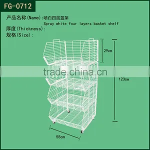 4 Layers Big Basket /clothing Basket / Supermarket Baskets thumbnail-1