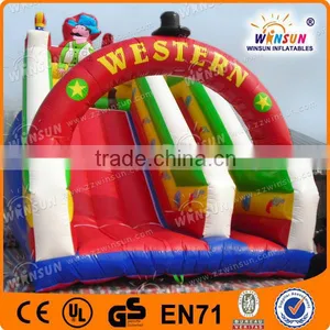 Approved EU Safety Standard Inflatable Western Cowboy Slide thumbnail-1