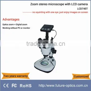 2.0MP 3 in 1 LCD7045T Digital Stereo Microscope With Digital Camera thumbnail-1