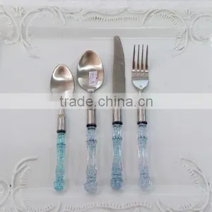 High Quality Plastic Handle Stainless Steel Cutlery Set thumbnail-2