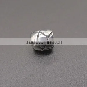 Antique Silver Beads With Stainless Steel Casting Charm for Jewelry Bracelet thumbnail-3