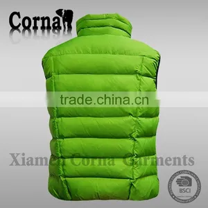 Winter Outdoor Sport Fashional Color Sleeveless Men Down Feather Plus Size Waistcoat thumbnail-2