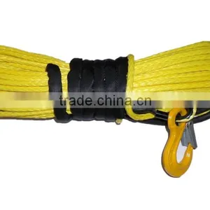 12 Strand UHMWPE Rope Synthetic Winch Line With Rock Guard Sleeve Free Shipping thumbnail-1