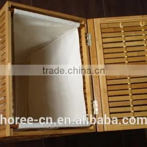 Top Quality Manmade Bamboo Laundry Basket for Bathroom thumbnail-1